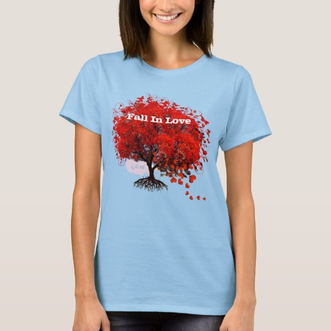 T-shirt Moletom de Coração Redemoinho de Enamoramento (Frente)