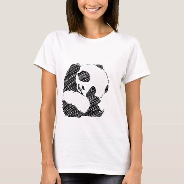 T-shirt Moletom Panda (Frente)