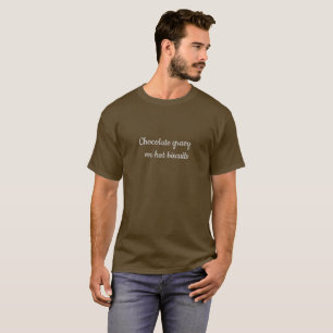 T-shirt Molho do chocolate em biscoitos quentes