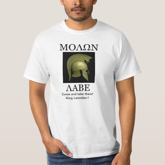 T-shirt Molon Labe! (Frente)
