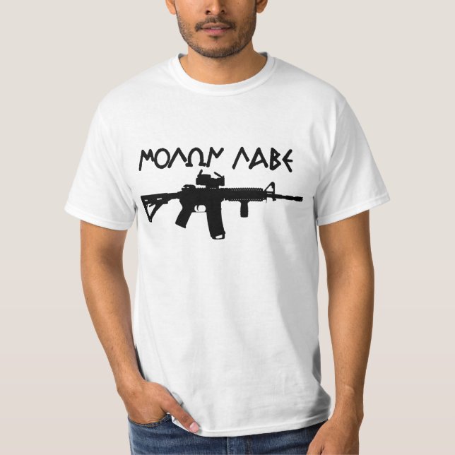 T-shirt Molon Labe AR15 (Frente)
