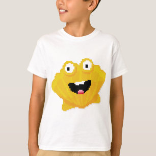 T-shirt molusco de desenho animado em mosaico