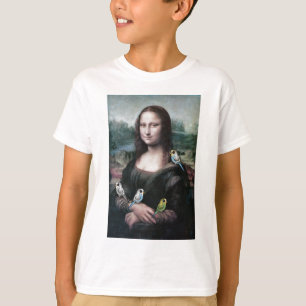 T-shirt Mona Lisa & Budgies