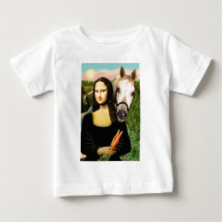 T-shirt Mona Lisa e seu Cavalo Árabe