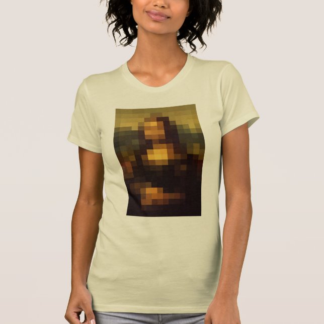T-shirt Mona Lisa Pixelada 3 (Frente)