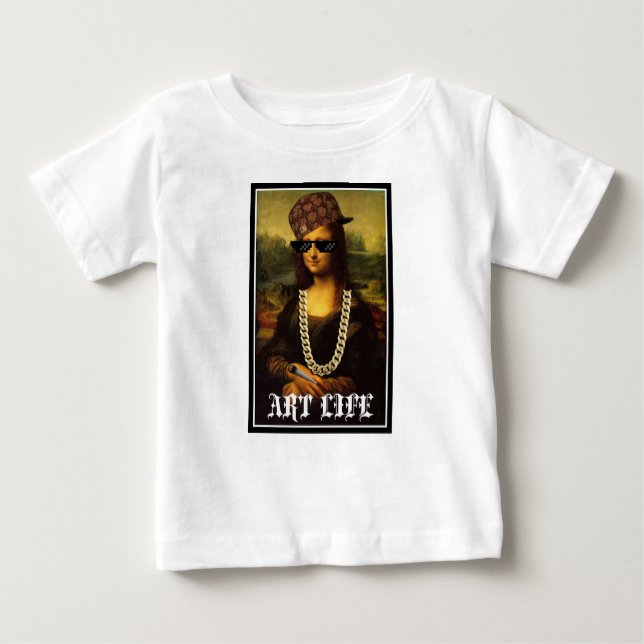 T-shirt Mona Lisa Thug Life Art Life (Frente)