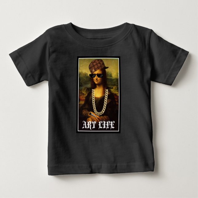 T-shirt Mona Lisa Thug Life Art Life (Frente)