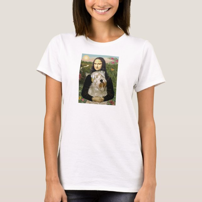T-shirt Mona Lisa - Wheaten Terrier 1 (Frente)