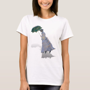 T-shirt Monet com guarda-chuva