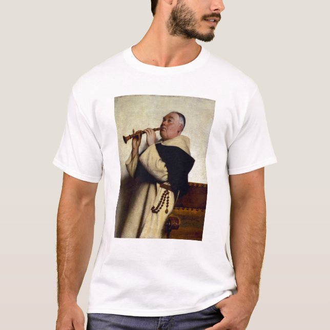 T-shirt Monge que joga um clarinete (Frente)