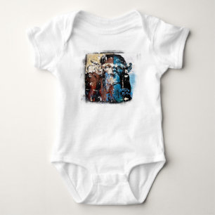 T-shirt Monkey Baby Jersey Bodyfato, branco