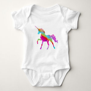 T-shirt Monocórnio magro e brilhante