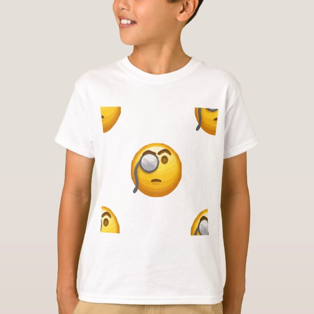 T-shirt monóculo emoji (Frente)