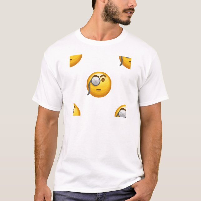 T-shirt monóculo emoji (Frente)