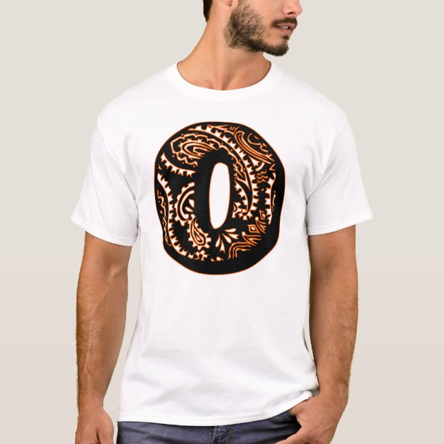 T-shirt Monograma Paisley - O (Frente)