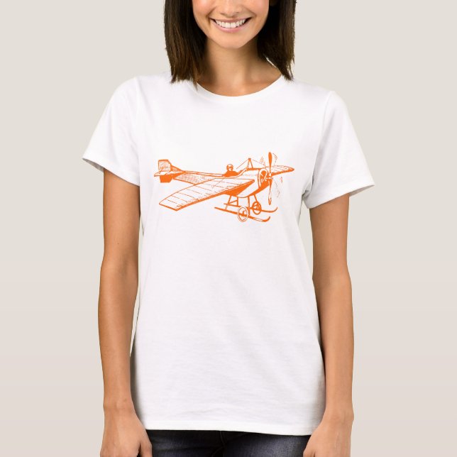 T-shirt Monoplano Vintage - Laranja (Frente)