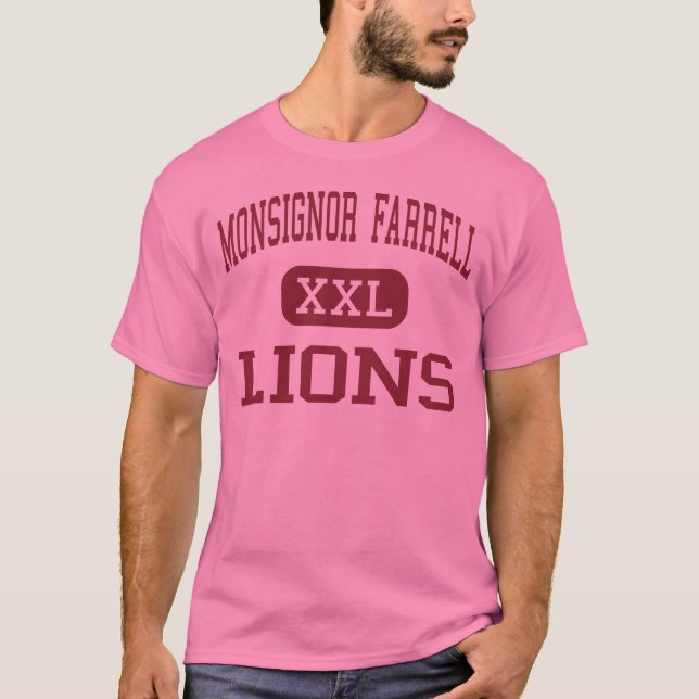 T-shirt Monsignor Farrell - leões - alto - Staten Island (Frente)