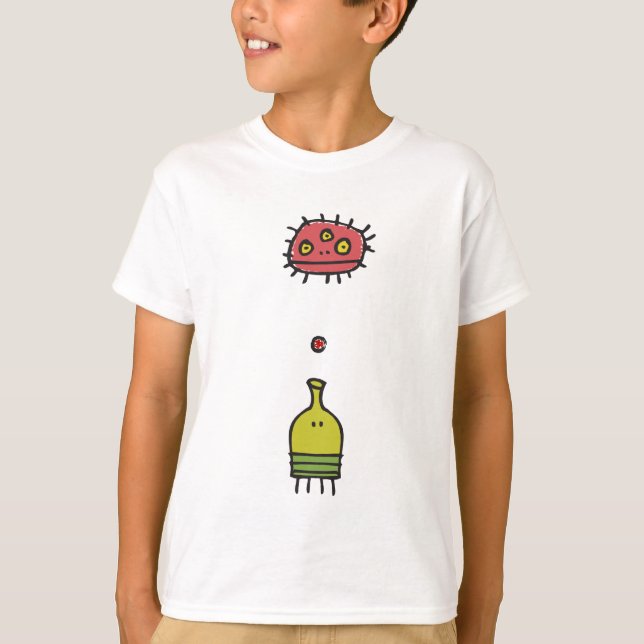 T-Shirt Monster Kids Doodle Jump (Frente)