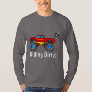 T-shirt Monster truck: Montada suja!