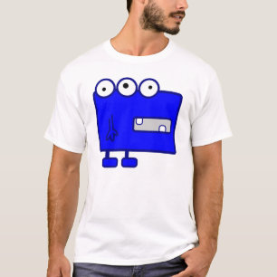 T-shirt Monstro azul bonito dos desenhos animados