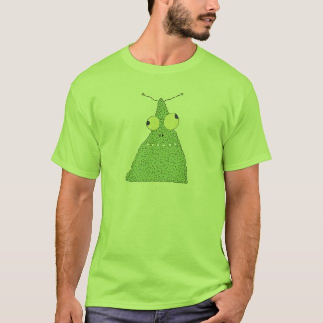 T-shirt monstro blob verde goofy (Frente)