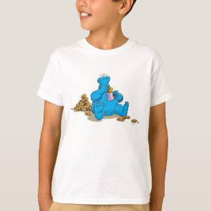 T-shirt Monstro Come Biscoitos Antigo