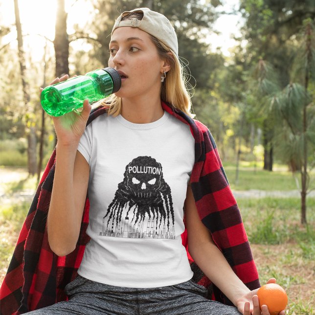 T-Shirt Monstro da Nuvem de Poluição (Criador carregado)