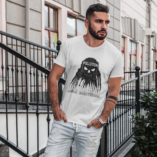 T-Shirt Monstro da Nuvem de Poluição (Criador carregado)