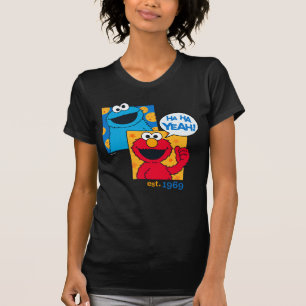 T-shirt Monstro de Biscoitos e Elmo Ha Sim