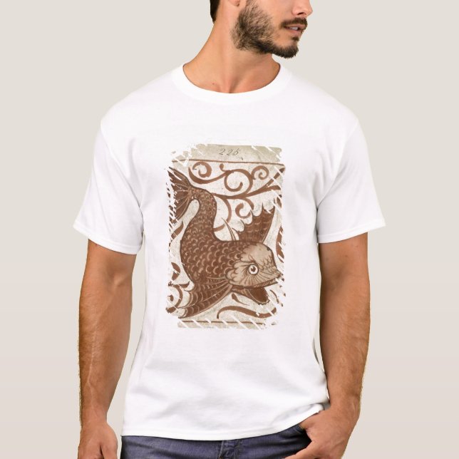 T-shirt Monstro de mar (w/c no papel) (Frente)