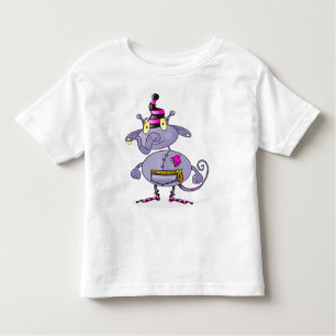 T-shirt Monstro dos desenhos animados - remendos!