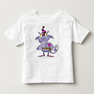 T-shirt Monstro dos desenhos animados - remendos!