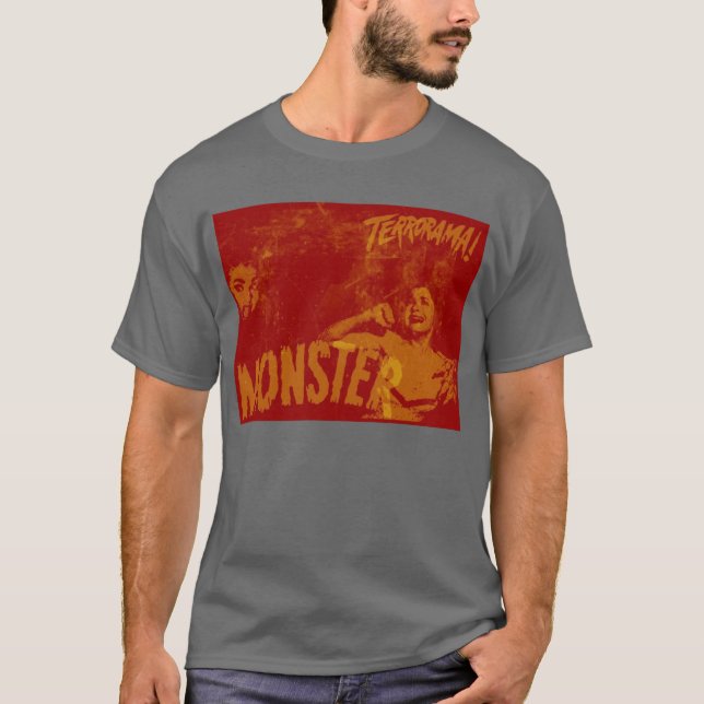 T-shirt Monstro retro (Frente)