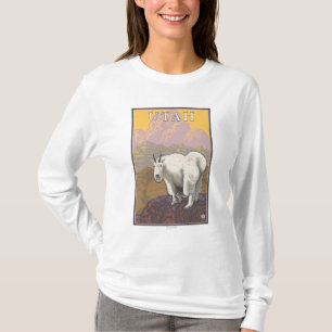 T-shirt Montanha branca GoatUtah