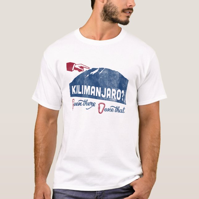 T-shirt Montanha do Monte Kilimanjaro (Frente)