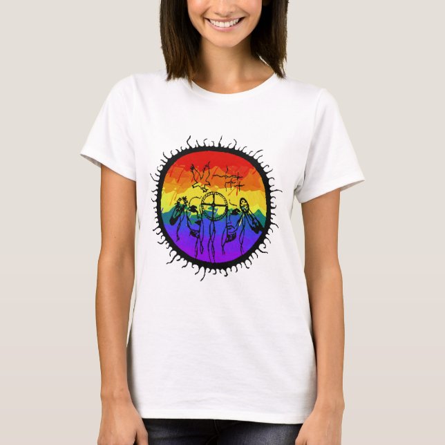 T-shirt Montanha Scape do Dois-Espírito (Frente)