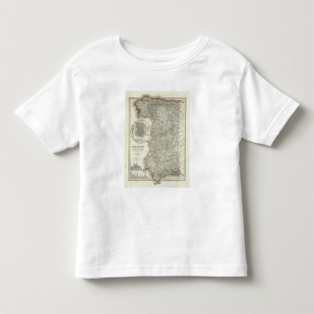 T-shirt Montanhas e rios de Madrid (Frente)