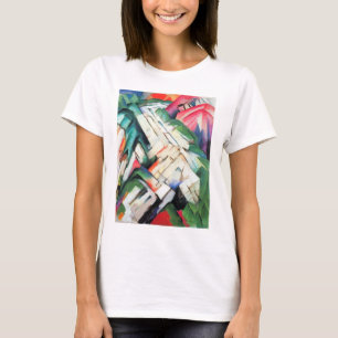 T-shirt Montanhas (Paisagem) por Franz Marc, Arte Antiga