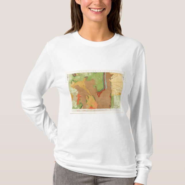 T-shirt Montanhas rochosas Geological (Frente)