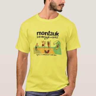 T-shirt Montauk BeverageWorks - praia e chá gelado