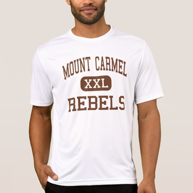 T-shirt Monte Carmelo - rebeldes - alto - Houston Texas (Frente)