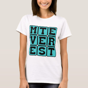 T-shirt Monte Everest, Montanha Mais Alta do Mundo
