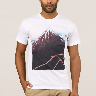 T-shirt Monte Fuji Ukiyo-e por Hokusai, japonês