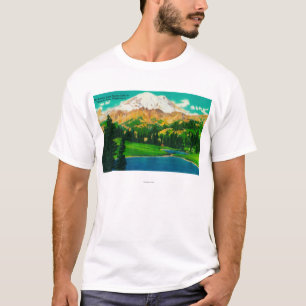 T-shirt Monte Rainier, do Lago Tipsoo, na Passagem Chinook
