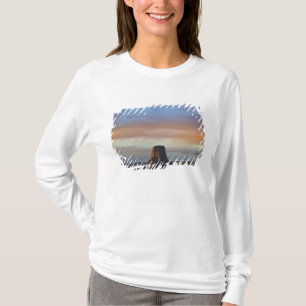 T-shirt Monumento Nacional Devils Tower, Tempestade ao Pôr