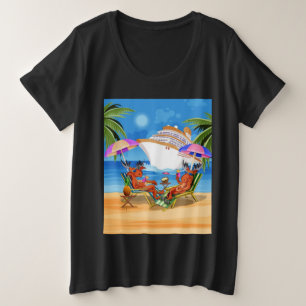 T-Shirt Moose Cruise 2025, tamanho mais feminino