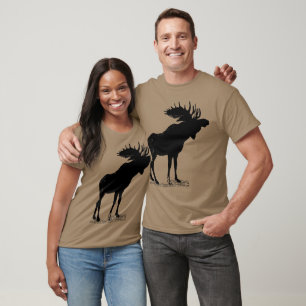 T-shirt Moose Silhouette