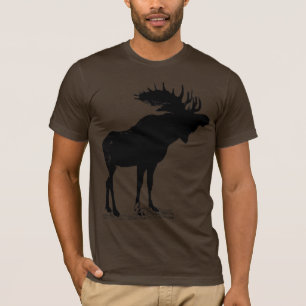 T-shirt Moose Silhouette