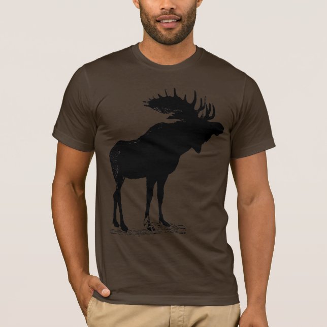 T-shirt Moose Silhouette (Frente)