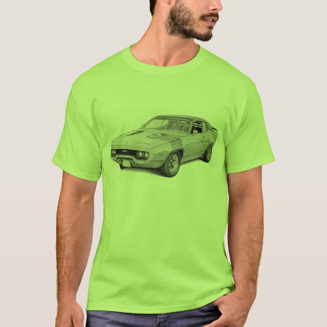 T-shirt Mopar - Plymouth Road Runner - Satellite - GTX (Frente)